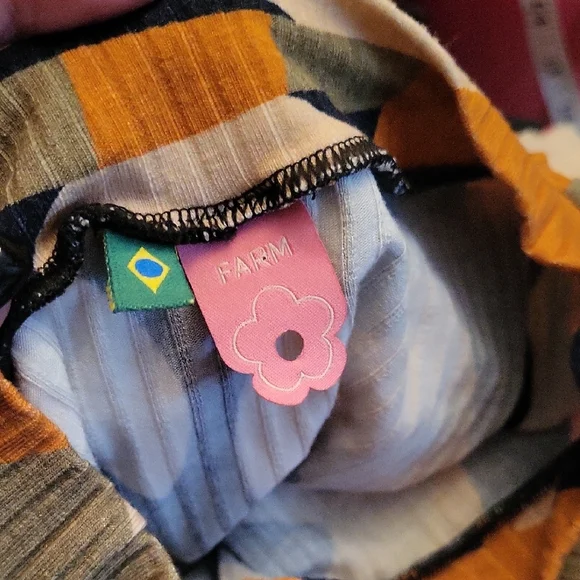 Farm Rio Abstract Patterned Women's Top Medium - Picture 4 of 5